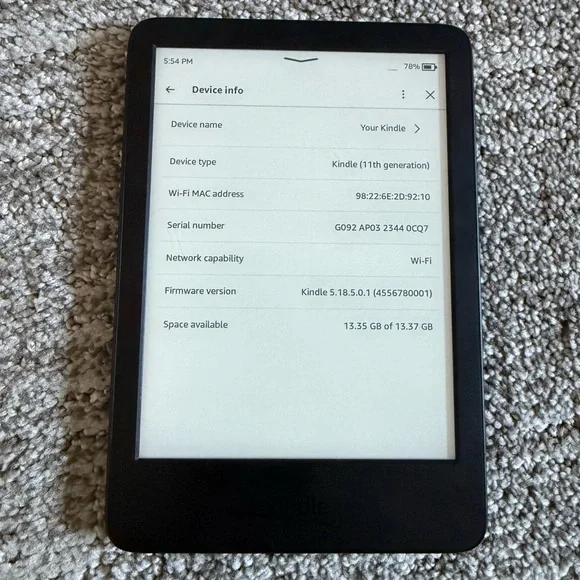 Amazon Kindle E-Reader - Picture 4 of 5